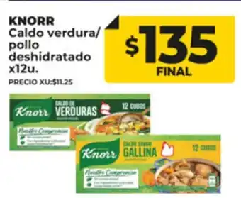 Supermayorista Vital Knorr Caldo Verdura / Pollo Deshidratado x 12u oferta