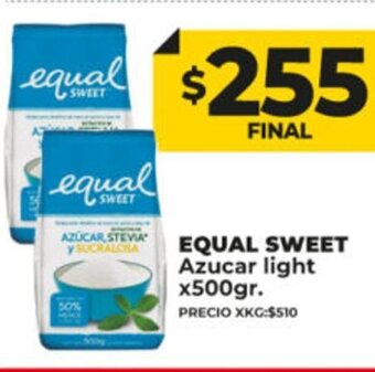 Supermayorista Vital Equal Sweet Azucar Light x 500gr oferta