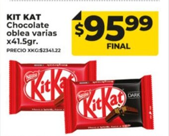 Supermayorista Vital Kit Kat Chocolate Oblea Varias x 41.5gr oferta