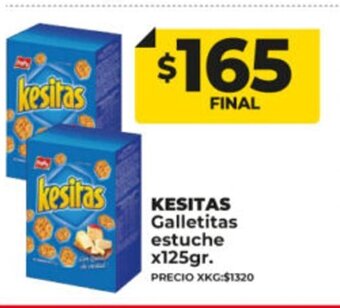 Supermayorista Vital Kesitas Galletitas Estuche x 125gr oferta