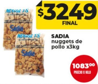 Supermayorista Vital Sadia Nuggets de Pollo x 3kg oferta