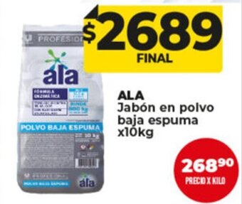 Supermayorista Vital Ala Jabón En Polvo Baja Espuma x 10kg oferta