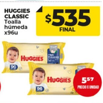 Supermayorista Vital Huggies Classic Toalla Húmeda x 96u oferta