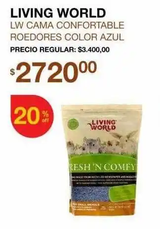 Puppis Living world lw cama confortable roedores color azul oferta