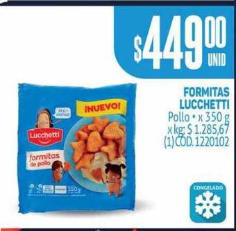 Makro Formitas lucchetti pollo oferta