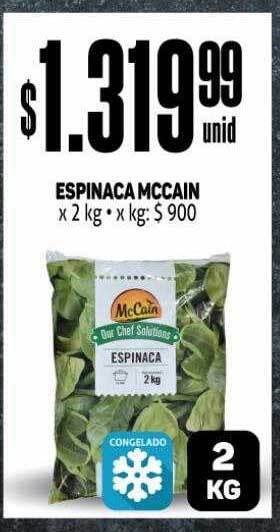Makro Espinaca mccain oferta