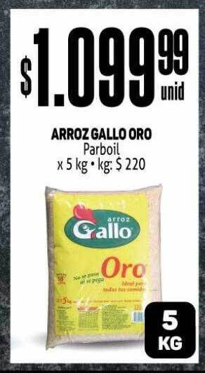 Makro Arroz gallo oro parboil oferta