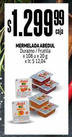 Makro Mermelada abedul durazno-frutilla oferta