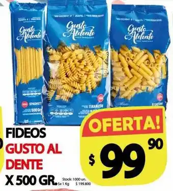 Supermercados Mariano Max Fideos gusto al dente oferta