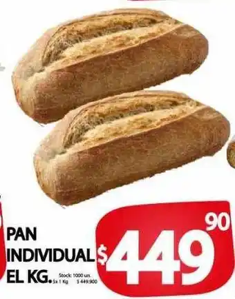 Supermercados Mariano Max Pan individual el kg oferta