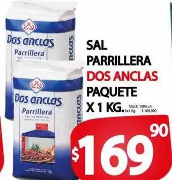 Supermercados Mariano Max Sal parrillera dos anclas paquete oferta