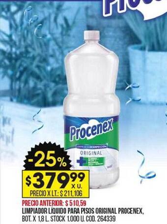 Coto Limpiador líquido para pisos original procenex oferta