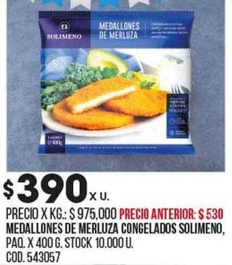 Coto Medallones de merluza congelados solimeno oferta
