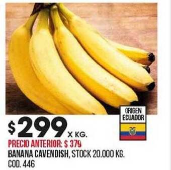 Coto Banana cavendish oferta