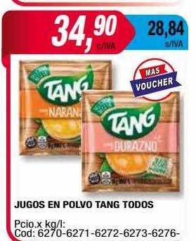 Maxiconsumo Jugos en polvo tang todos oferta