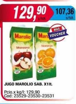 Maxiconsumo Jugo marolio sab oferta