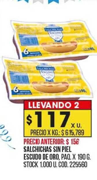 Coto Salchichas sin piel escudo de oro oferta