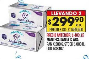 Coto Manteca santa clara oferta