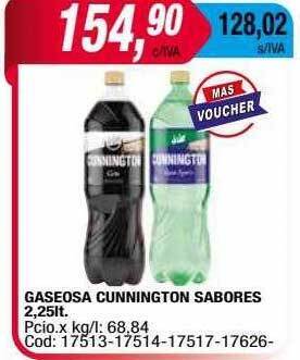 Maxiconsumo Gaseosa cunnington sabores oferta