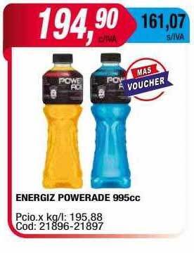 Maxiconsumo Energiz powerade oferta