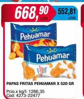 Maxiconsumo Papas fritas pehuamar oferta