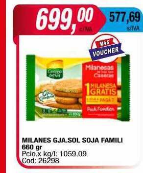 Maxiconsumo Milanes gja sol soja famili oferta