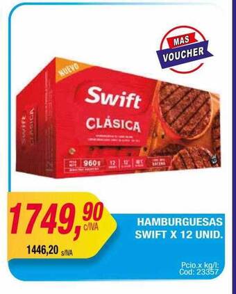 Maxiconsumo Hamburguesas swift oferta