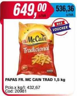 Maxiconsumo Papas fr mc cain trad oferta