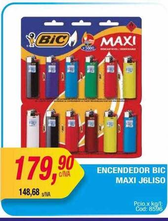 Maxiconsumo Encendedor bic maxi j6liso oferta