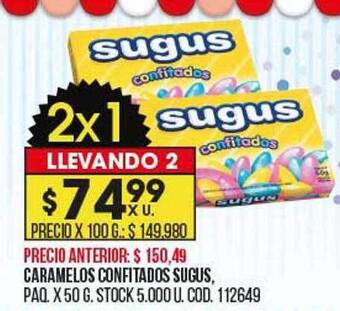 Coto Caramelos confitados sugus oferta