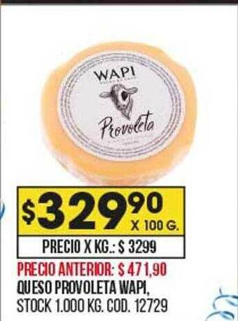 Coto Queso provoleta wapi oferta