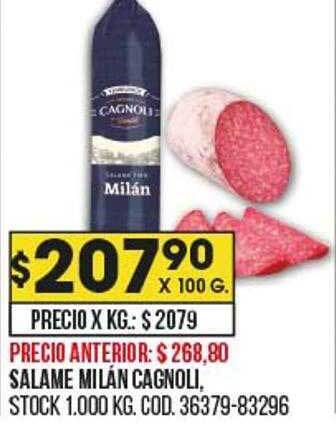 Coto Salame milán cagnoli oferta