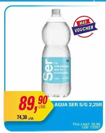 Maxiconsumo Agua ser s g 2.25lt oferta