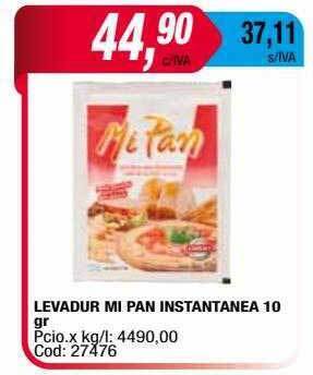 Maxiconsumo Levadur mi pan instantanea oferta