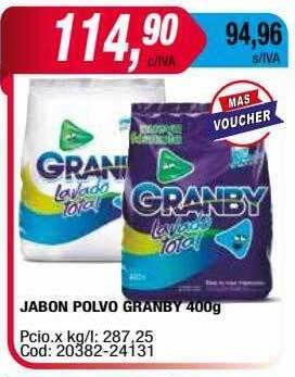 Maxiconsumo Jabon polvo granby oferta
