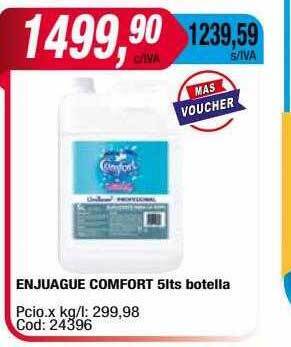 Maxiconsumo Enjuague comfort 5lts botella oferta