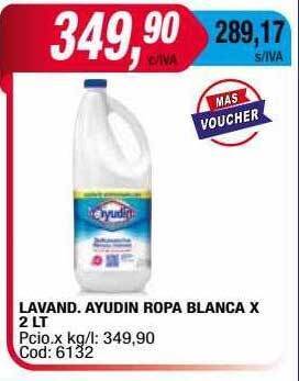 Maxiconsumo Lavand ayudin ropa blanca oferta