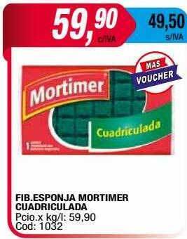 Maxiconsumo Fib esponja mortimer cuadriculada oferta