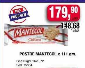 Maxiconsumo Postre mantecol oferta