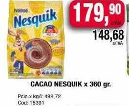 Maxiconsumo Cacao nesquik oferta