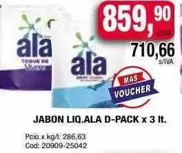 Maxiconsumo Jabon liq ala d-pack oferta