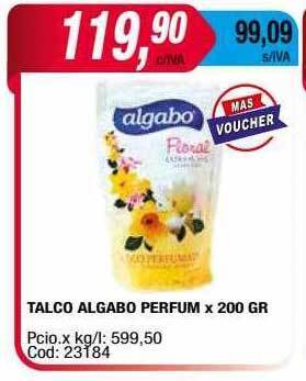 Maxiconsumo Talco algabo perfum oferta