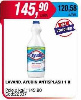 Maxiconsumo Lavand ayudin antisplash oferta