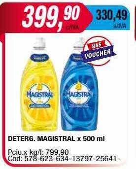 Maxiconsumo Deterg magistral oferta