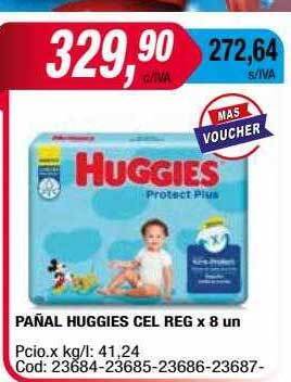 Maxiconsumo Pañal huggies cel reg oferta