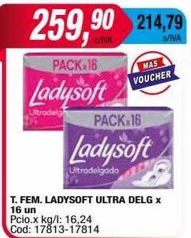 Maxiconsumo T fem ladysoft ultra delg oferta