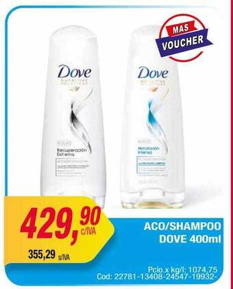 Maxiconsumo Aco shampoo dove oferta