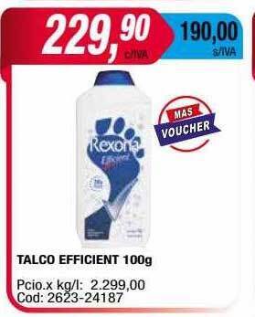 Maxiconsumo Talco efficient oferta