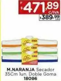 M naranja secador 35cm doble goma