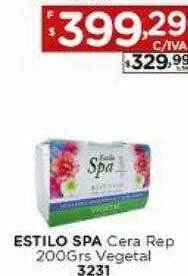 Hipermay Estilo spa cera rep vegetal oferta